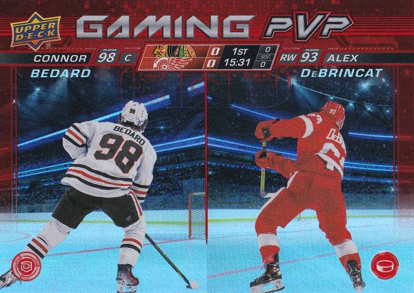 insert karta BEDARD/DeBRINCAT 24-25 UD Ser. 1 Gaming PVP číslo GPVP-5